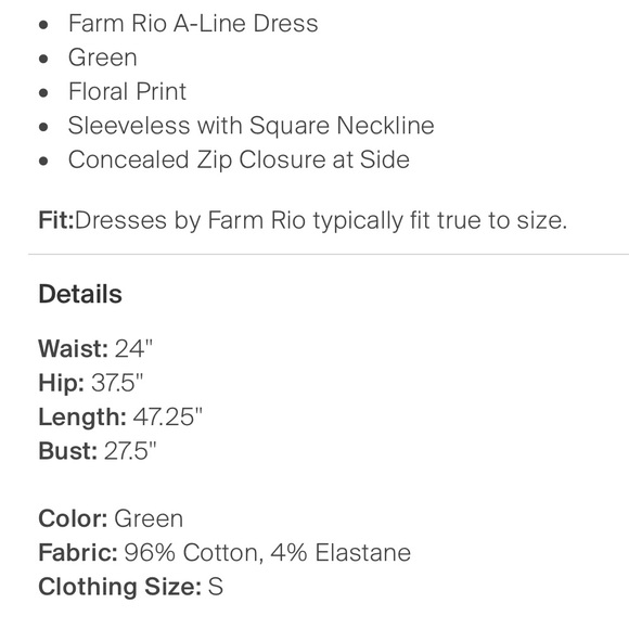 Farm Rio Print Dress *rare* - Picture 7 of 7